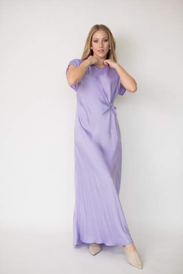 Wholesaler Garçonne - Long sleeveless satin dress