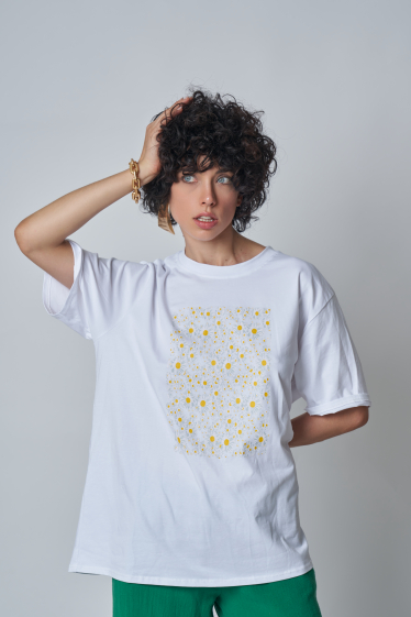 Mayorista Garçonne - Camiseta holgada “Godd vibes only”