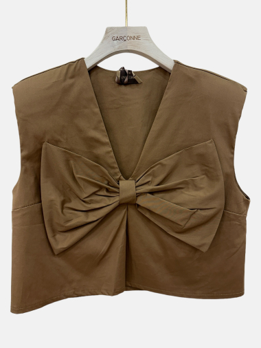 Wholesaler Garçonne - Sleeveless bow top