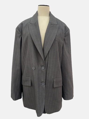 Wholesaler Garçonne - Loose striped jacket
