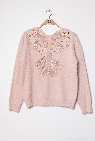 Wholesaler GD Golden Days - Soft sweater with lace