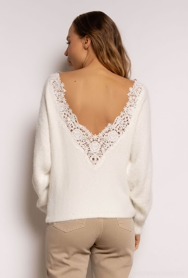 Großhändler GD Golden Days - Fluffy sweater with lace