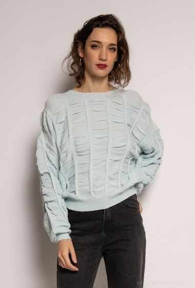 Wholesaler GD Golden Days - Texturized ruched sweater