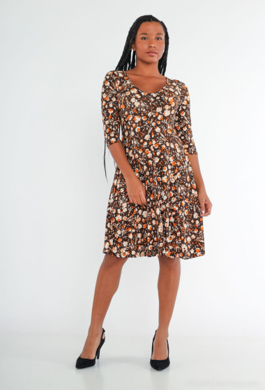 Wholesaler Joy's - Printed dress HEATFABRIC