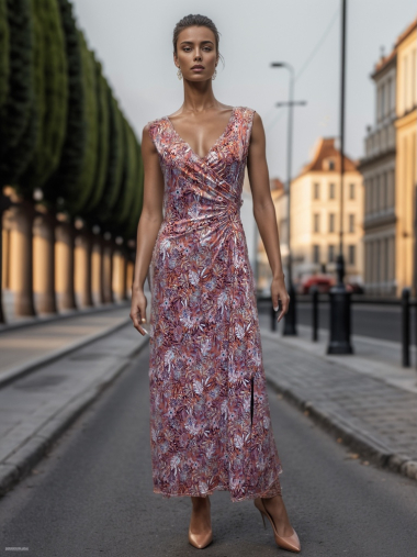 Wholesaler Joy's - Printed maxi dress
