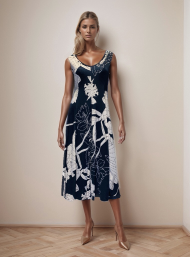 Wholesaler Joy's - Midi flared dress