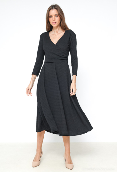 Robe midi patineuse uni Joy s Paris Fashion Shops