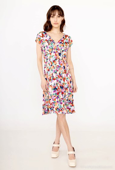 Wholesaler Joy's - Printed stretch dress