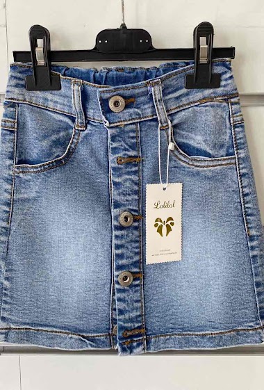 Wholesaler Geniris Paris - Denim buttons skirt