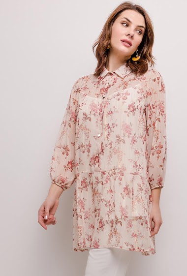 Wholesaler GG LUXE - Floral tunic