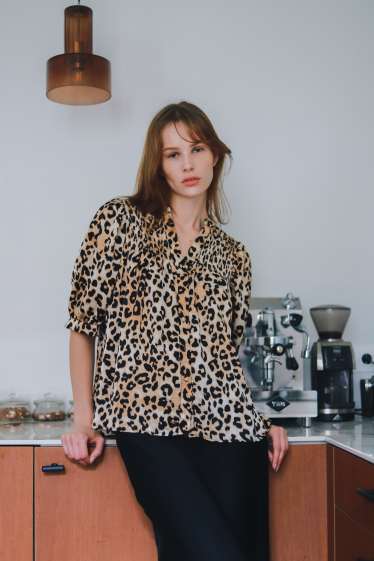 Wholesaler GG LUXE - Leopard print shirt