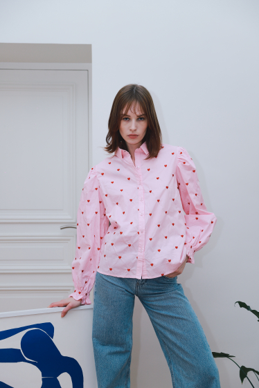 Wholesaler GG LUXE - Embroidered shirt