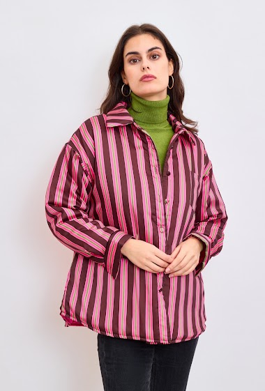 Großhändler GG LUXE - Striped puffy jacket