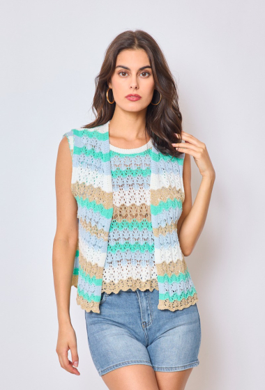 Wholesaler GG LUXE - Sleeveless knitted vest