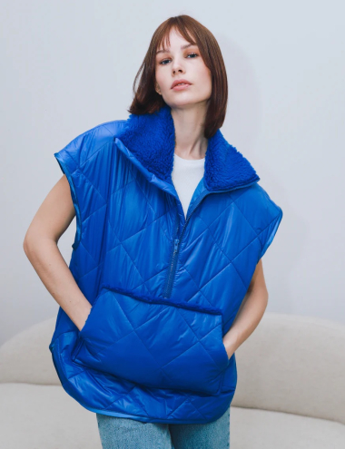 Royal blue clearance puffer vest