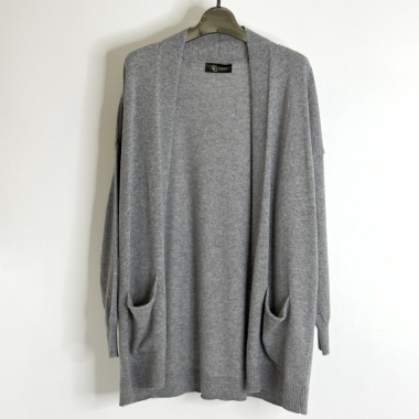 Wholesaler GG LUXE - Open cashmere cardigan