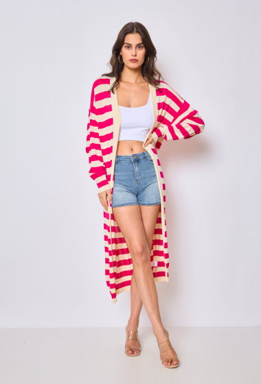 Wholesaler GG LUXE - Striped cardigan