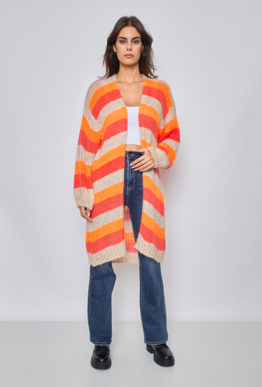 Wholesaler GG LUXE - Striped cardigan