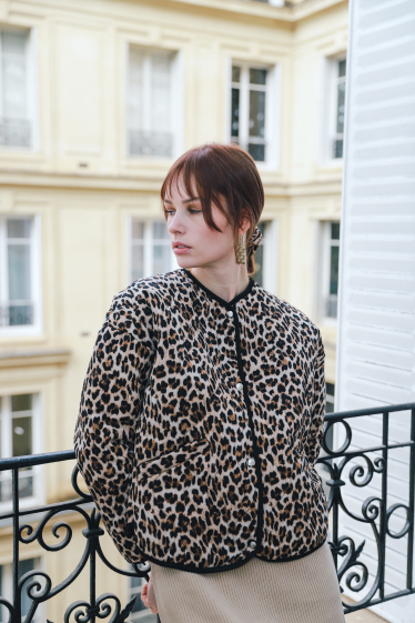 Animal print cheap jacket zara