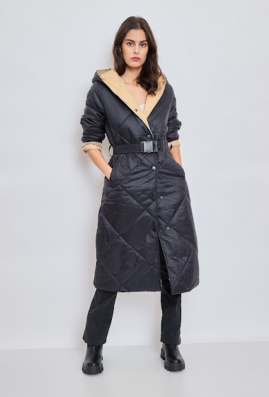 Grossiste GG LUXE - Long manteau à ceinture