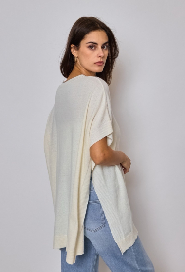 Wholesaler GG LUXE - Oversized cashmere poncho