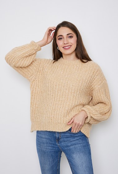 Großhändler GG LUXE - Ribbed knit sweater