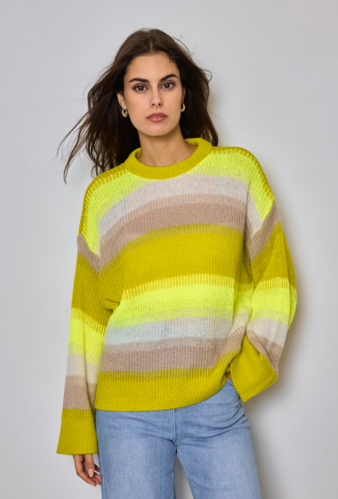Wholesaler GG LUXE - Shading colors sweater
