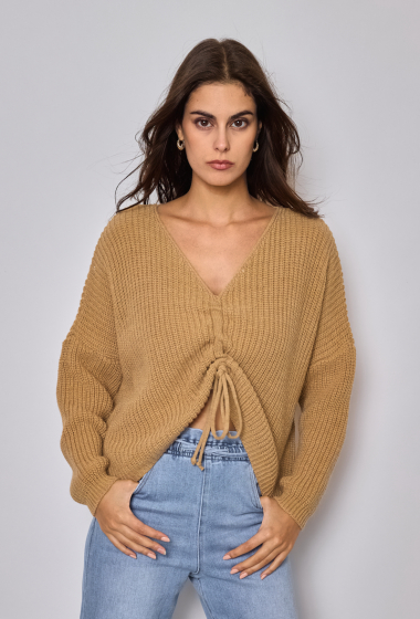 Grossiste GG LUXE - Pull en maille ajustable