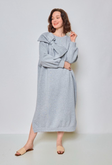 Großhändler GG LUXE - Midi-Sweatshirt-Kleid