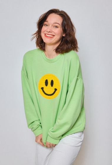 Grossiste GG LUXE - Sweatshirt Smiley
