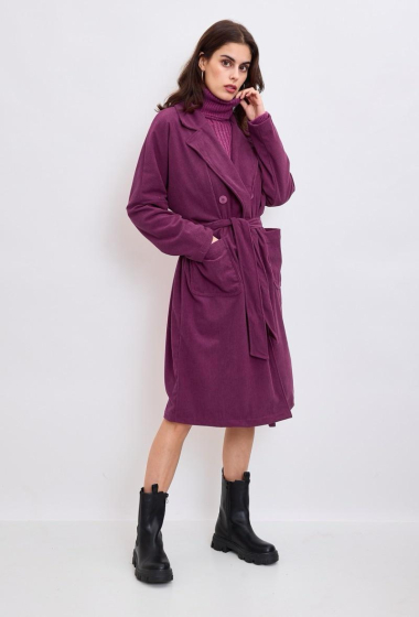 Wholesaler GG LUXE - Velvet trench coat
