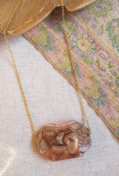 Wholesaler Ginandger - Rhodochrosite necklace - Ravi