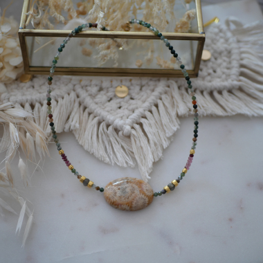 Wholesaler Ginandger - Dipta moonstone necklace