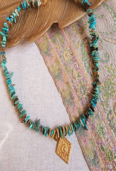 Wholesaler Ginandger - Turquoise necklace - Rochi