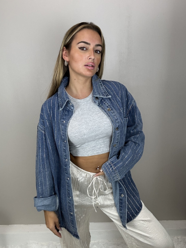 Grossiste Giorgia - chemise oversize jean