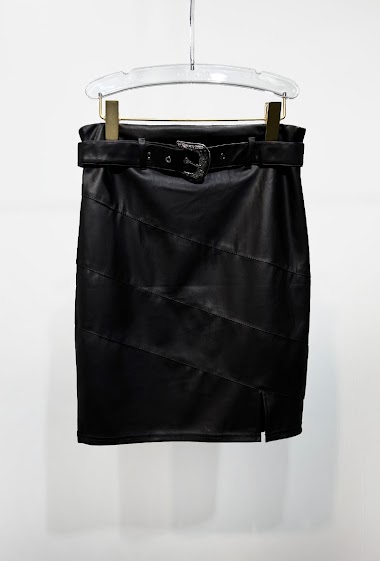 Wholesaler Giorgia - Skirt in synthetic material with buckle