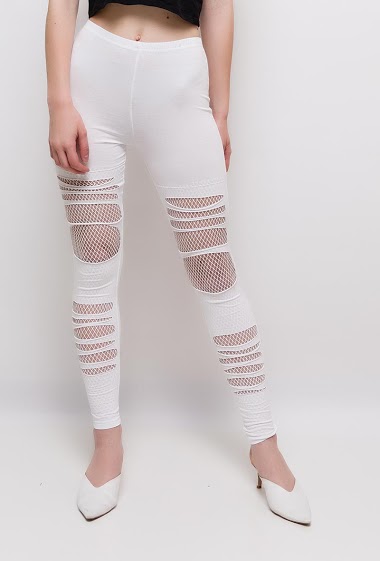 Wholesaler Giorgia - Ripped leggings with mesh