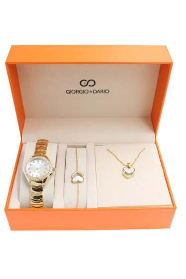 Wholesaler Giorgio & Dario - G&D women's trendy box with heart steel jewelry