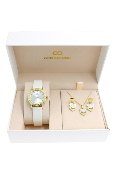 Grossiste Giorgio & Dario - Coffret tendance femme G&D avec bijoux en acier coeur