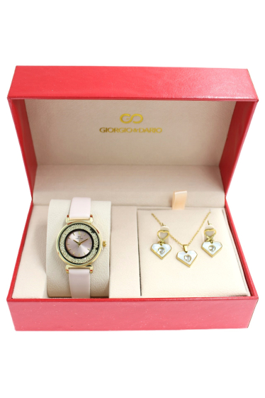 Mayorista Giorgio & Dario - Caja de moda para mujer de G&D con joyas de acero en forma de corazón