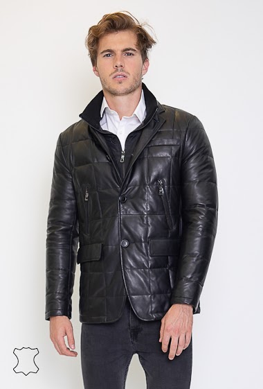 Großhändler Giovanni Paris - High-quality real leather coat