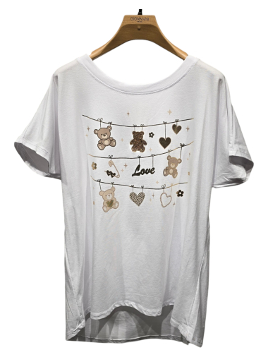 Großhändler Giovanni Paris - T-Shirt mit hängendem Bären