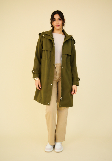Wholesaler Giovanni Paris - Long trench with hood