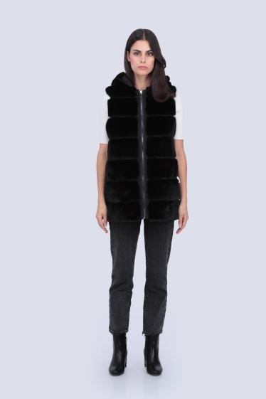 Wholesaler Giovanni Paris - Faux Fur Sleeveless Jacket
