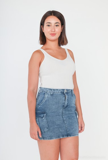 Wholesaler Girl Vivi - Cargo cotton skirt