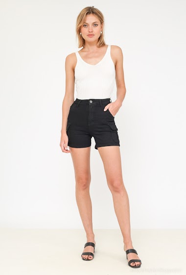 Großhändler Girl Vivi - Denim cargo shorts