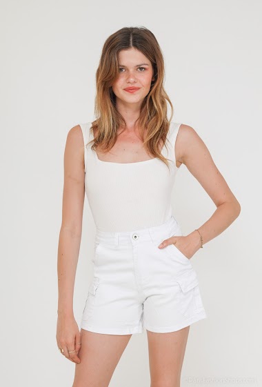 Wholesaler Girl Vivi - Denim cargo shorts