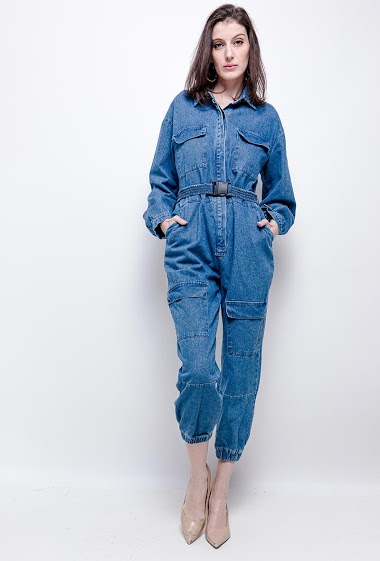 Grossiste Girl Vivi - Combinaison en jean