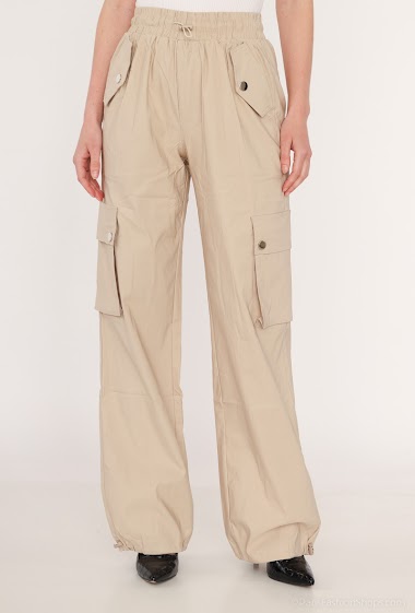 Wholesaler Girl Vivi - Jeans with pockets, PARACHUT FIT