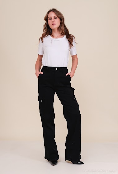 Großhändler Girl Vivi - Gerade geschnittene Cargo-Jeans